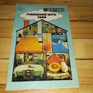 Beehive Patons Furnishing with Yarn Knit & Crochet Vintage Pattern Book No. 409